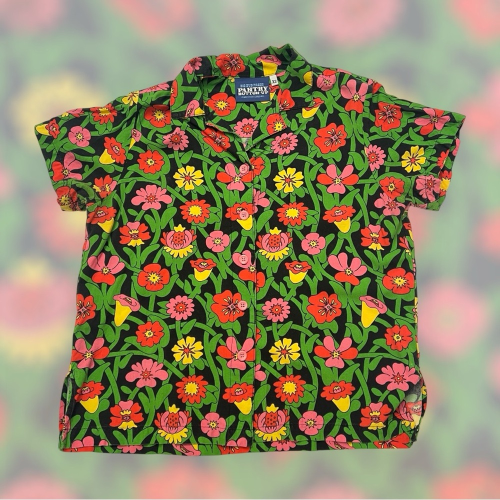 Big Bud Press Flower Tangle Pantry Button Up Unisex XS